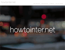 Tablet Screenshot of howtointer.net